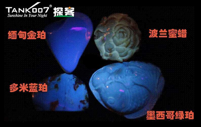 网上用紫光手电鉴定琥珀的帖子这么多，哪个是真假？